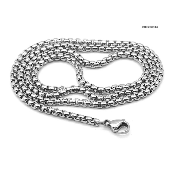 Venom Alien Poison Pill Secret Compartment 316 Stainless Pendant Round Box Chain - Picture 6 of 7